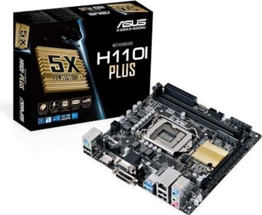 H110I-PLUS Hovedkort - Intel H110 Express - Intel LGA1151 - DDR4 RAM - Mini-ITX