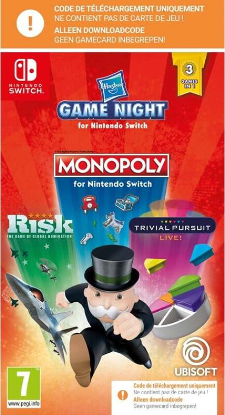 Hasbro Game Night (Code in a Box) - Nintendo Switch - Underholdning