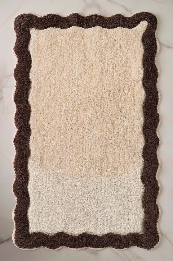 Badematte Scallop - Brun