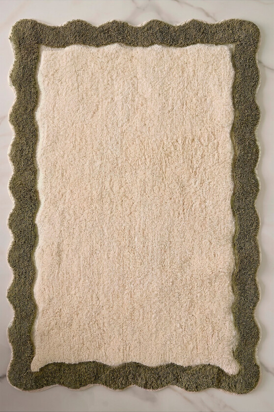 Badematte Scallop - Grønn