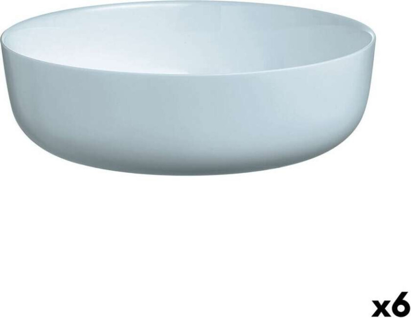 Salatbolle Luminarc Diwali Paradise Blå Glass 22 cm (6 enheter)