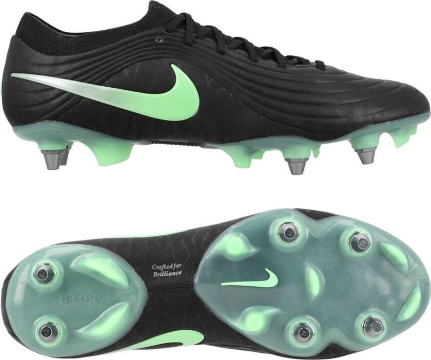Tiempo Maestro Elite SG-PRO Shadow - Svart/Illusion Green FORHÅNDSBESTILLING - Vått gress (SG), størrelse 45