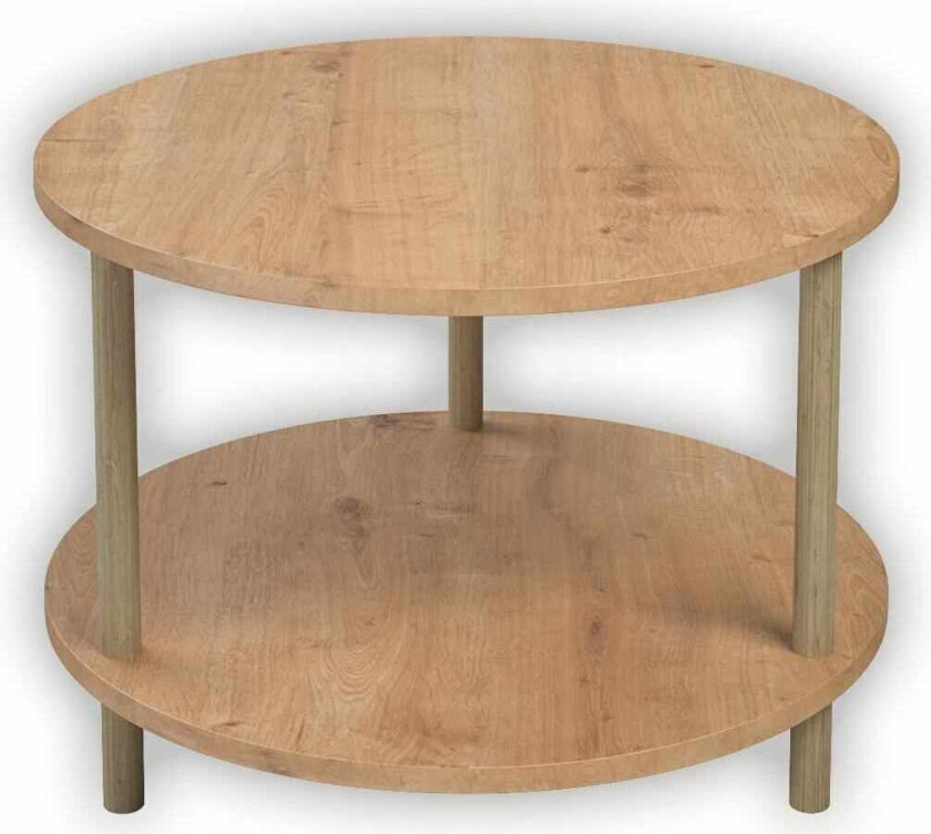 Sofabord Hanah Home Peka Square (Ø60 x H43 cm) Sapphire Oak - Sapphire Oak