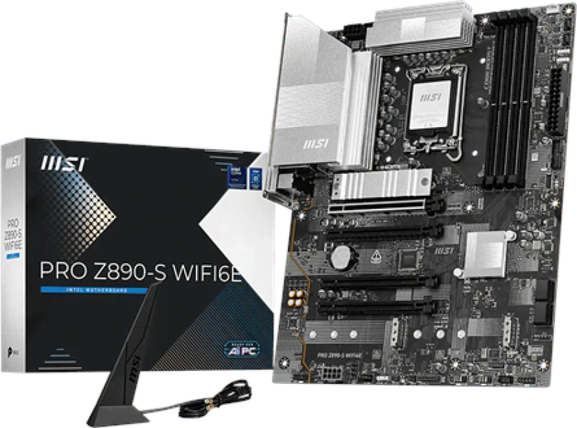 PRO Z890-S WIFI6E Hovedkort - Intel Z890 - Intel LGA1851 - DDR5 RAM - ATX