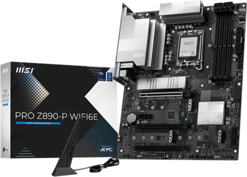 PRO Z890-P WIFI6E Hovedkort - Intel Z890 - Intel LGA1851 - DDR5 RAM - ATX