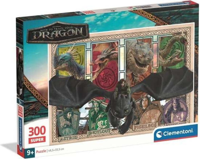 Puzzle How To Train Your Dragon 300 pieces Gulv