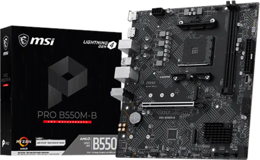 B550M-B Hovedkort - AMD B550 - AMD AM4 - DDR4 RAM - Micro-ATX