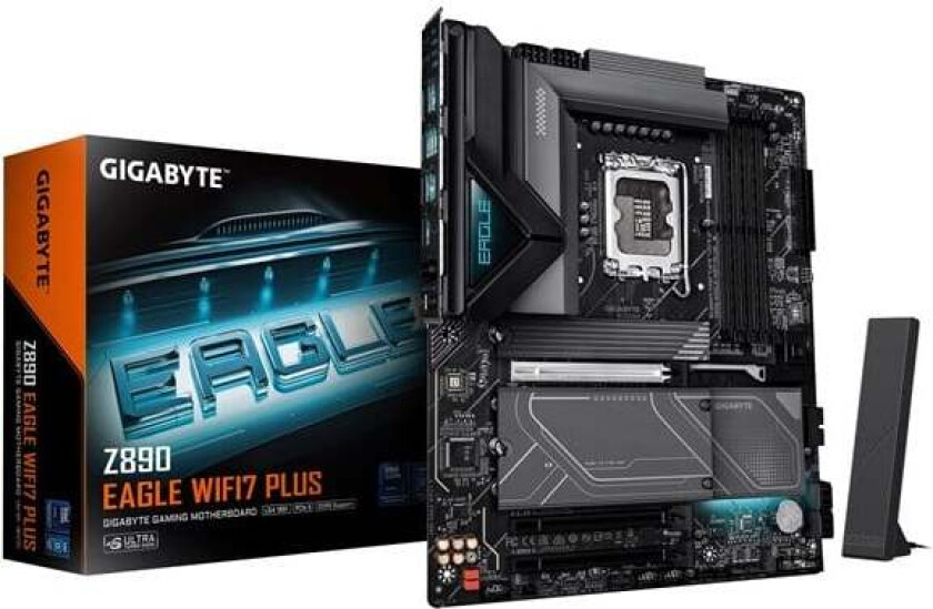Z890 EAGLE WIFI7 PLUS Hovedkort - Intel Z890 - Intel LGA1851 - DDR5 RAM - ATX