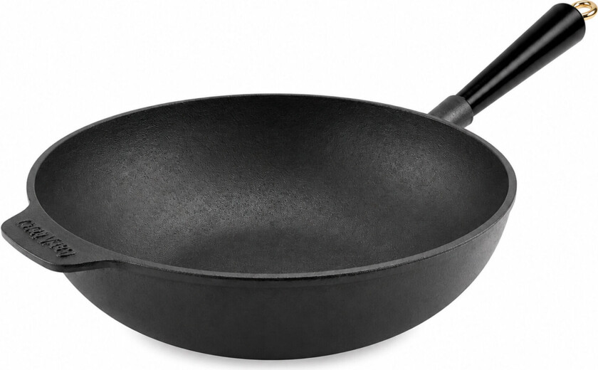Carl Victor Gold wokpanne 30 cm, støpejern