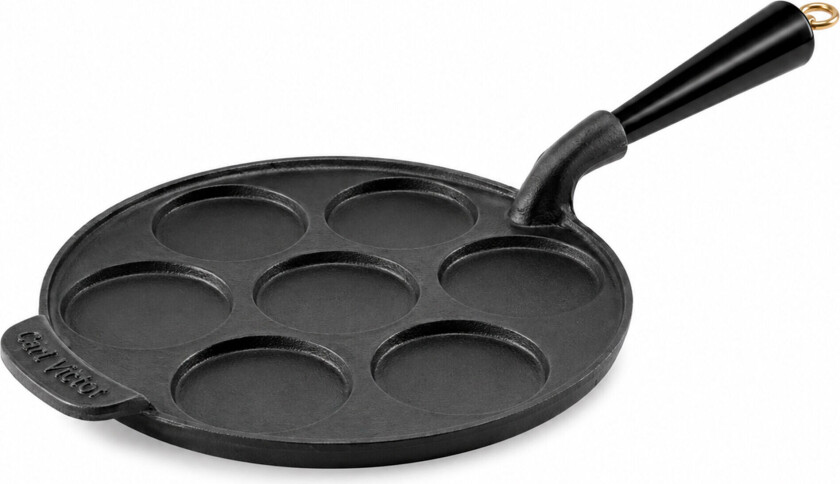 Carl Victor Gold plettpanne 23 cm, støpejern