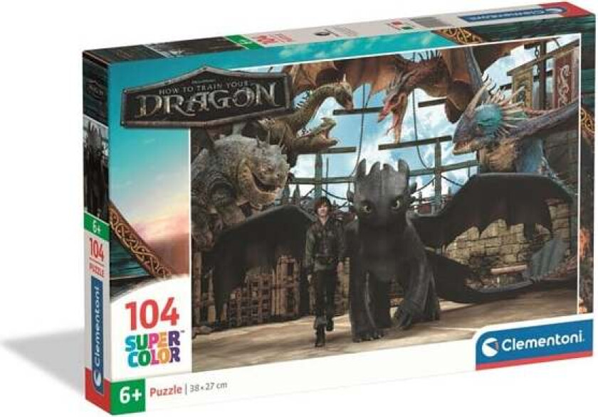 How To Train Your Dragon 2025 puzzle 104 pieces Gulv
