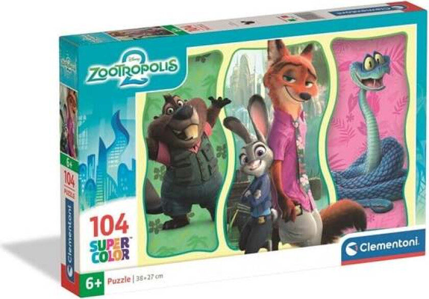 Puzzle Zootopia 2 2025 104 pieces Gulv