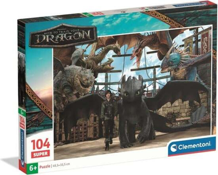 Puzzle Super How To Train Your Dragon 104 pieces Gulv
