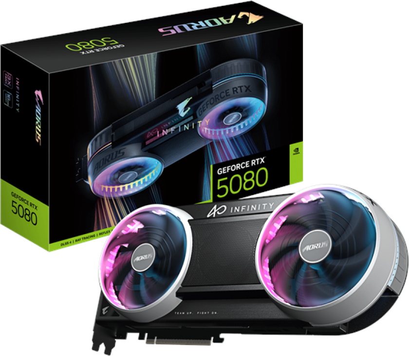 GeForce RTX 5080 AORUS INFINITY - 16GB GDDR7 RAM - Grafikkort