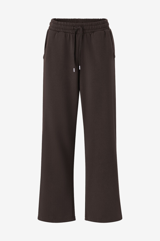 Sweatpants med rette bein - Brun