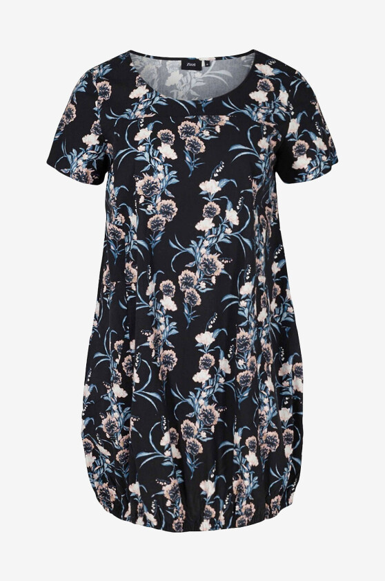 Kjole jEasy S/S Aop Dress - Blå