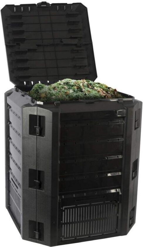 Kompostbeholder Kinzo Grouw 71,9 x 71,9 x 82,6 cm Sort 380 L