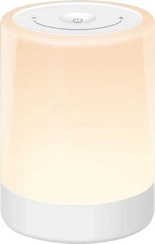 Nattlampe med farger, berøringsfunksjon & batteri - Hvit