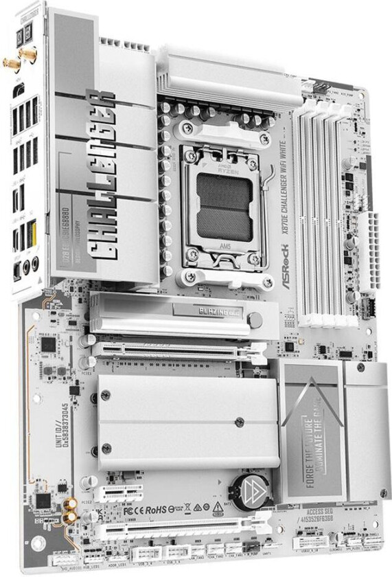 X870E Challenger WiFi White AM5 ATX HDMI/USB-C D