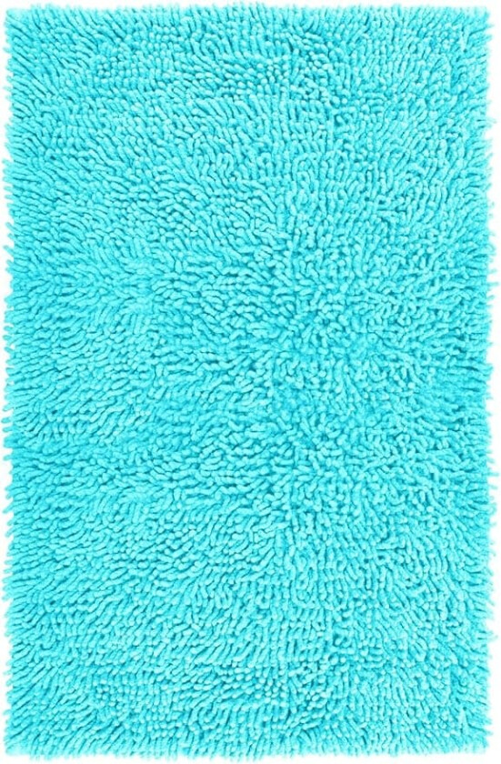 Turkis baderomsmatte, sklisikker baderomsmatte (50 x 80 cm)