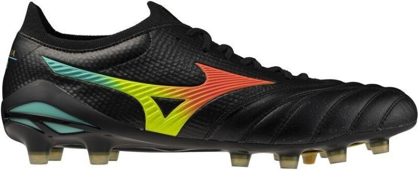 Morelia Neo V Beta Made in Japan FG Bright Black - Svart/Oransje FORHÅNDSBESTILLING - Gress (FG), størrelse 44½