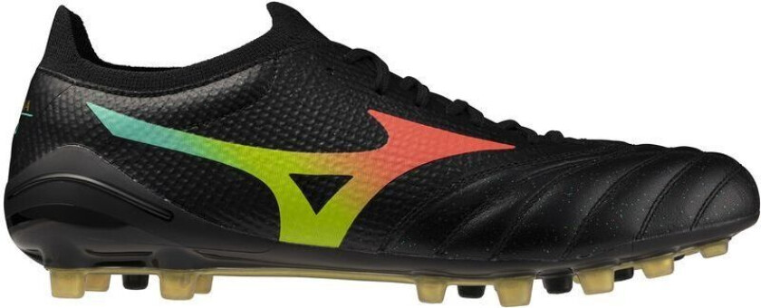 Morelia Neo V Beta Elite Ag Bright Black - Svart/oransje/evening Prim - Kunstgress (Ag), størrelse 42½