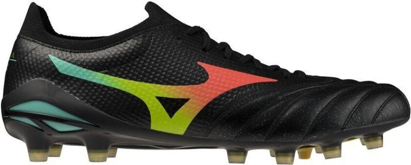 Morelia Neo V Beta Elite Fg Bright Black - Svart/oransje/evening Prim - Gress (Fg), størrelse 42½