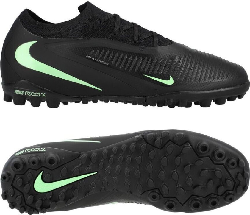 Phantom 6 Pro Low Cut Tf Shadow - Svart/illusion Green - Turf (Tf), størrelse 44