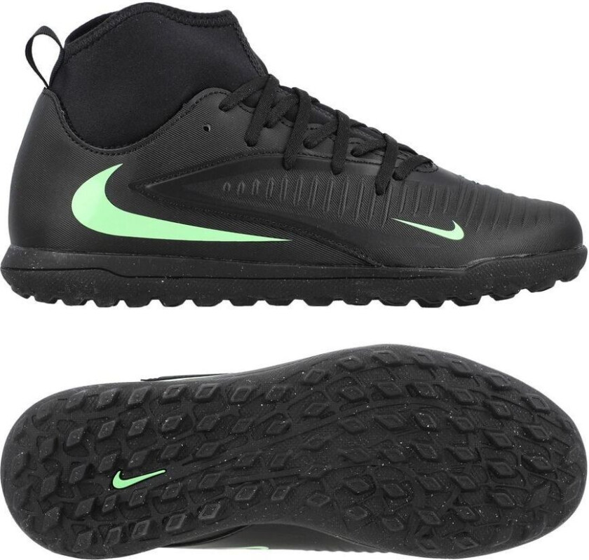 Phantom 6 Club High Cut Tf Shadow - Svart/illusion Green Barn - Turf (Tf), størrelse 35½