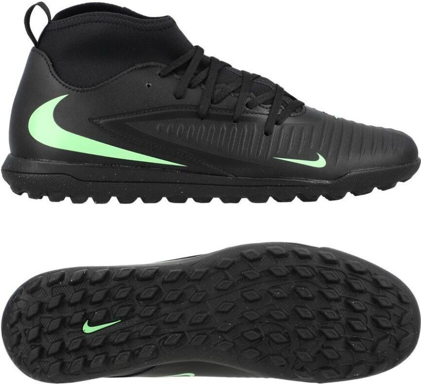 Phantom 6 Club High Cut Tf Shadow - Svart/illusion Green - Turf (Tf), størrelse 43