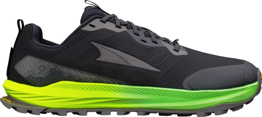 Altra Lone Peak 9+ M Herre Svart US 8 | Terrengsko