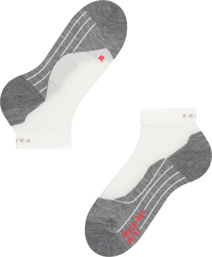 RU4 Short Women's Running Socks 35-36, White mix