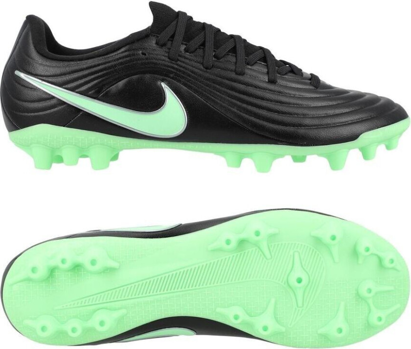 Tiempo Maestro Academy Ag Shadow - Svart/illusion Green - Kunstgress (Ag), størrelse 40½