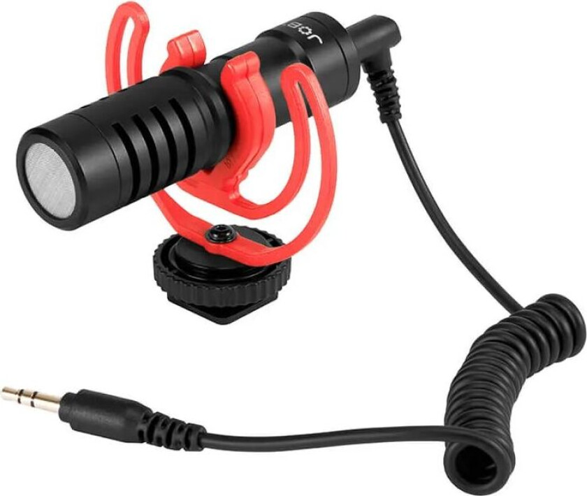 Joby Wavo Mobile 3.5mm Microphone Rød, Svart