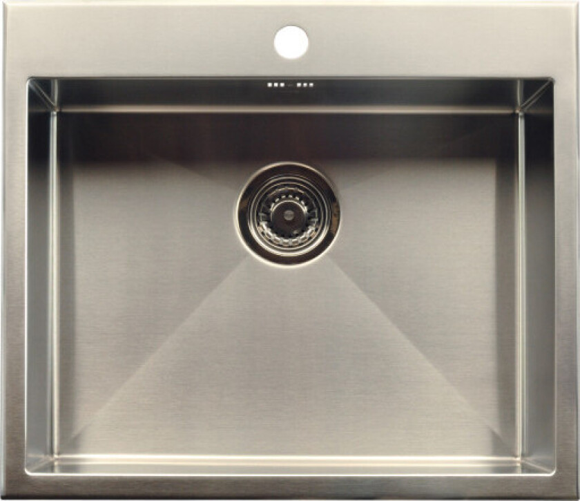 Quadra 530TH-TM kjøkkenvask, 58,4x51 cm, rustfritt stål