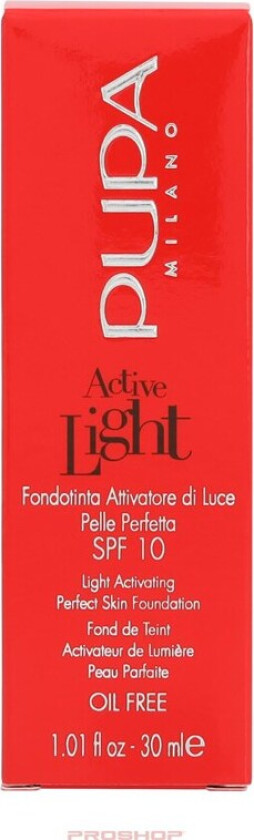 Pupa Active Light Cream Foundation SPF10