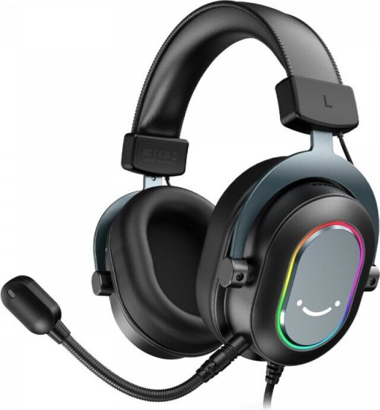 H6 Usb 7.1 Gaming Headset Rgb - Svart