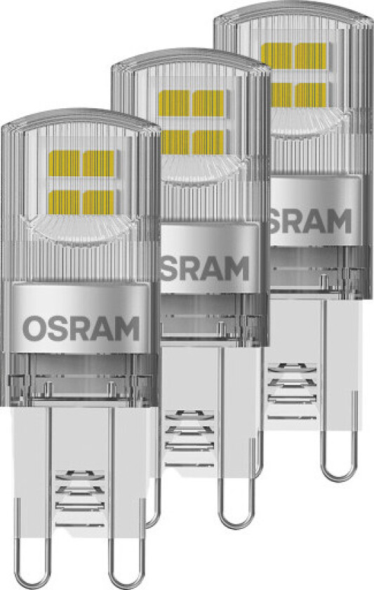 Osram LED Pin 1,9W/827 (30W) G9, Pakke á 3 stk.