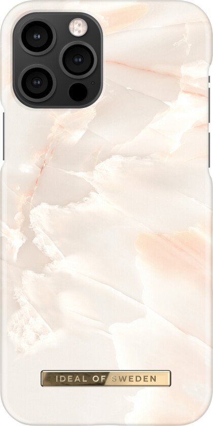 iDeal of Sweden iPhone 12/12 Pro Fashion Case Rose Pearl Marble