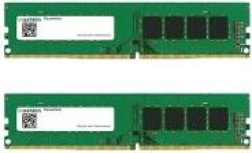 Mushkin Essentials - DDR4 - sett - 32 GB: 2 x 16 GB - DIMM 288-pin - 2666 MHz / PC4-21300 - CL19 - 1.2 V - ikke-bufret - ikke-ECC