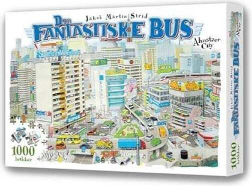 Den fantastiske bus - Ahnstarr City - puslespil 1000 brikker
