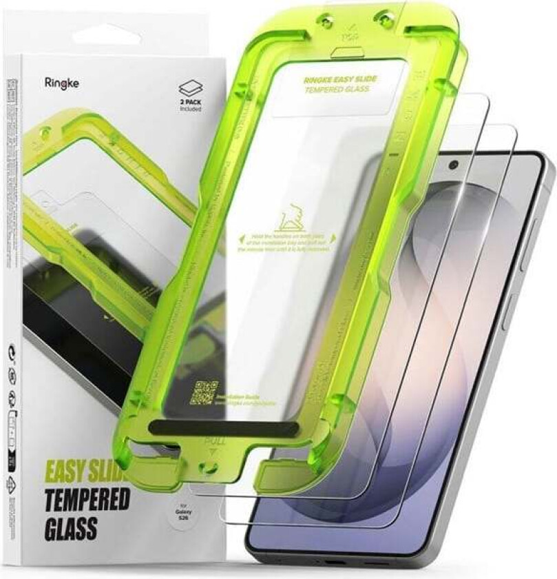 Easy Slide 2-Pack Tempered Glass for Samsung Galaxy S26