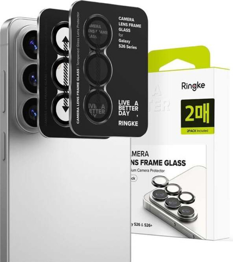 Camera Frame Protector 2-Pack Camera Protector for Samsung Galaxy S26 / S26+ - Black