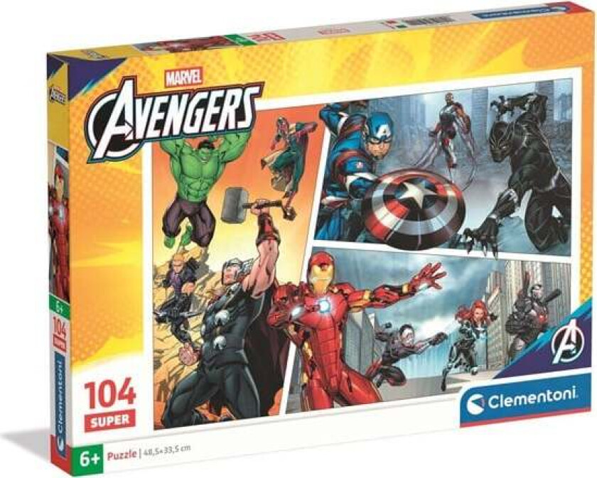 Puzzle Super Avengers 104 pieces Gulv