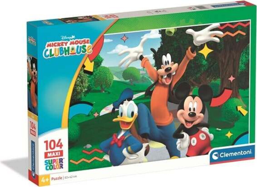 Puzzle Maxi Mickey Mouse Club House 20 104 pieces Gulv