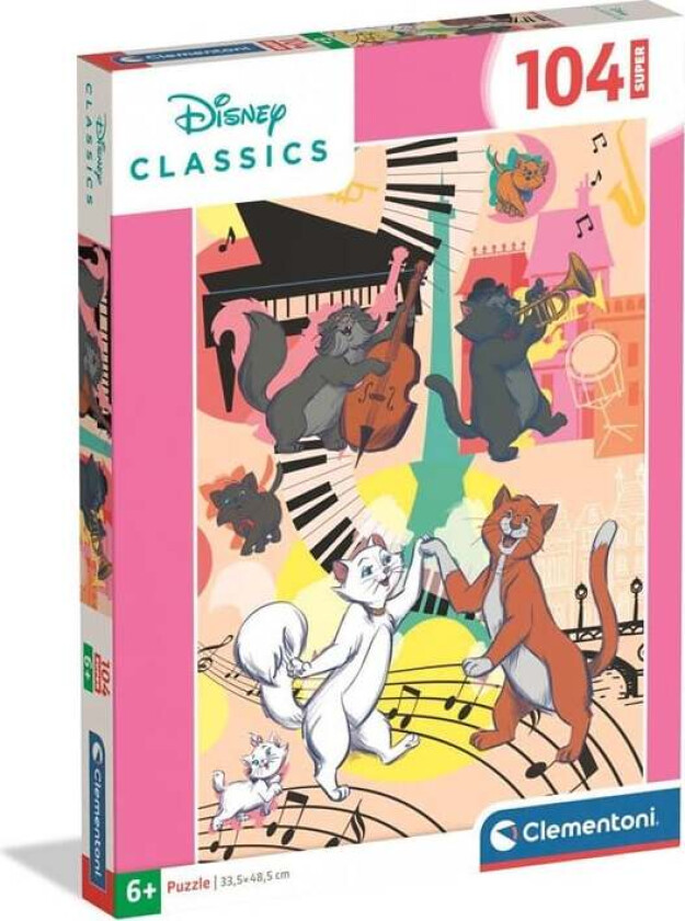 Puzzle Super Aristocats 2026 104 pieces Gulv