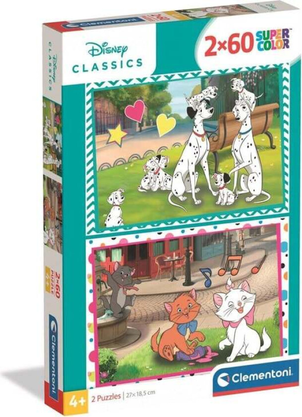 Puzzle Disney Classic 2026 2x60 pieces Gulv