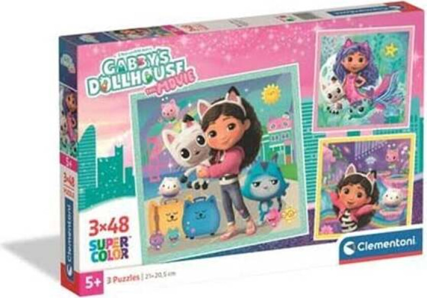Puzzle Gabby'S Dollhouse 2026 3x48 pieces Gulv