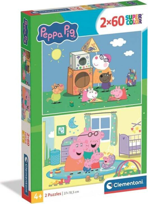 Puzzle Peppa Pig 2026 2x60 pieces Gulv