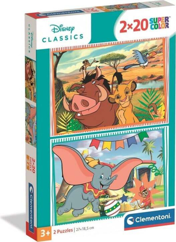 Puzzle Disney Classic 2026 2x20 pieces Gulv
